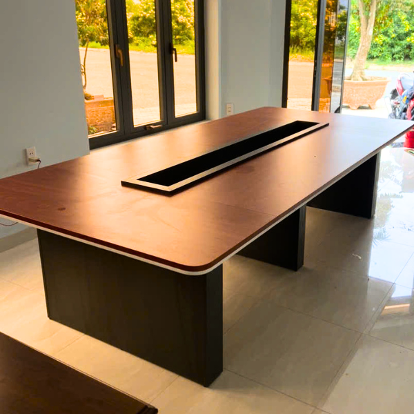 Bàn họp văn phòng MDF chống ẩm 3 bàn họp minimal