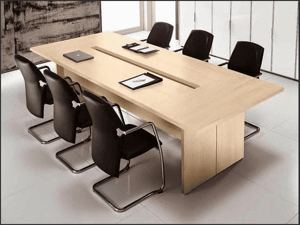 bàn họp MDF dáng dài