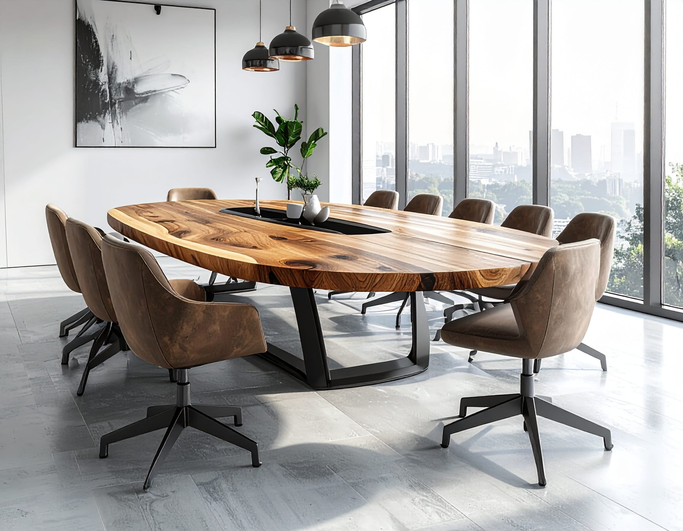 Bàn họp oval 6 Ban hop oval 5 1