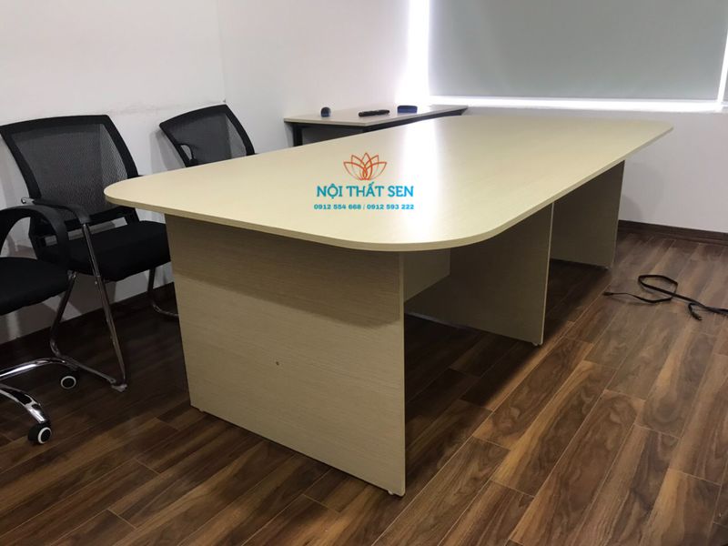 bàn họp gỗ công nghiệp