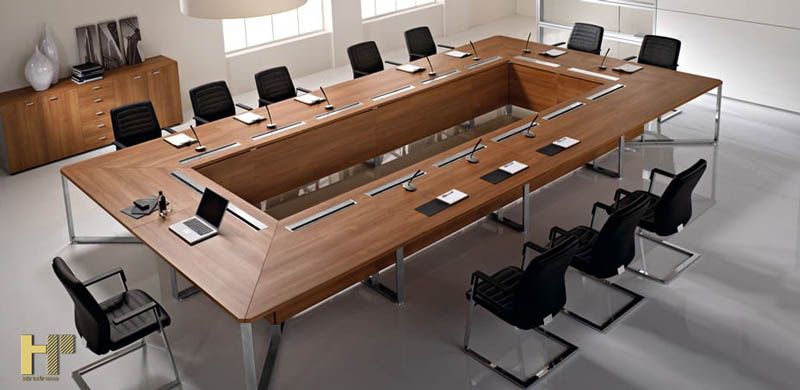 bàn họp phong cách công nghiệp