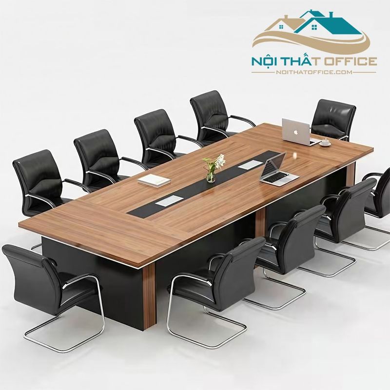 bàn họp gỗ MDF phòng họp hiện đại