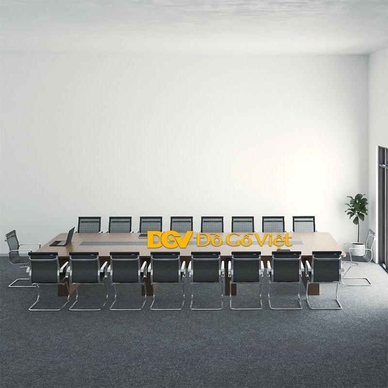 bàn họp gỗ công nghiệp MDF hiện đại