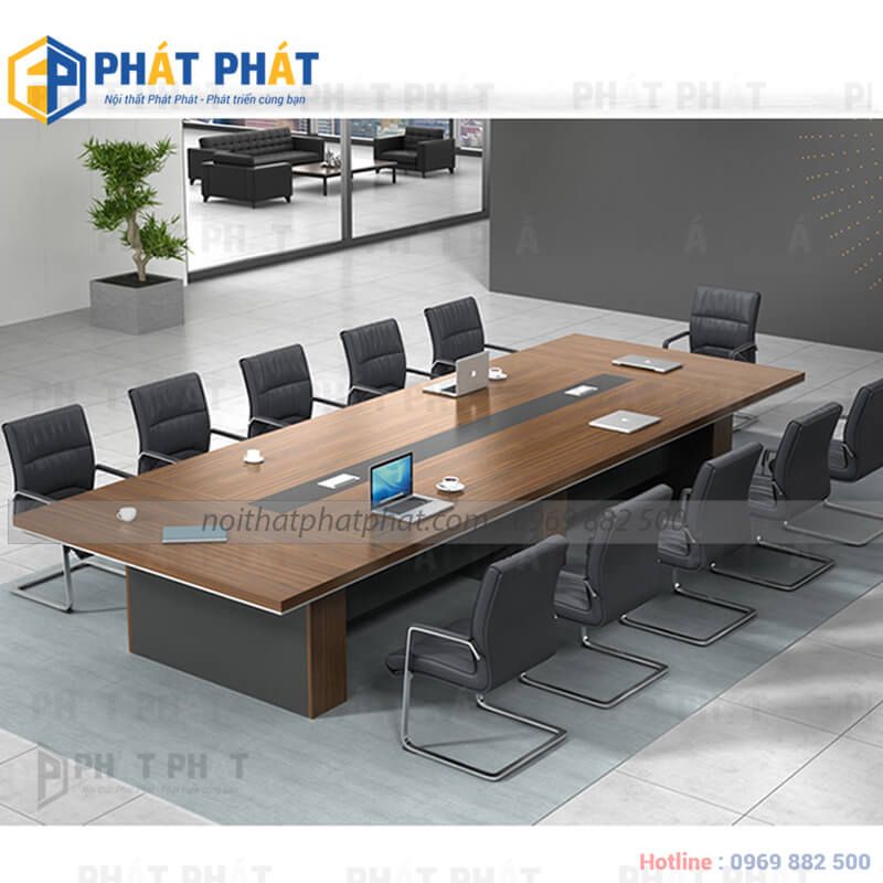 Hình ảnh bàn họp gỗ tự nhiên